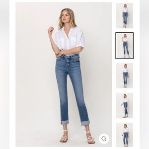 Flying Monkey Janet Mid Rise Straight leg! Stretchy denim!